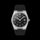 Tissot PRX Black Dial Black Rubber Strap Watch For Men - T137.410.17.051.00