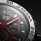 Tag Heuer Formula 1 Ayrton Senna Limited Edition Black Dial Two Tone Rubber Strap Watch for Men - CAZ1019.FT8027