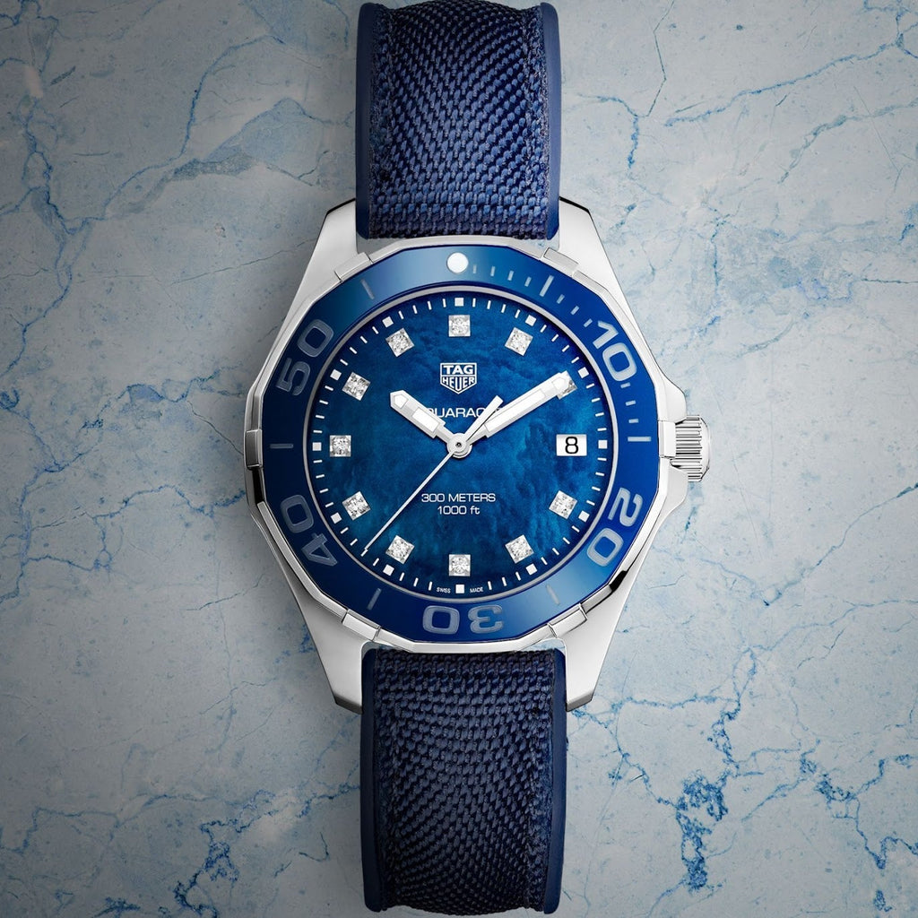 Tag Heuer Aquaracer Blue Mother of Pearl Dial  Watch for Women - WAY131L.FT6091