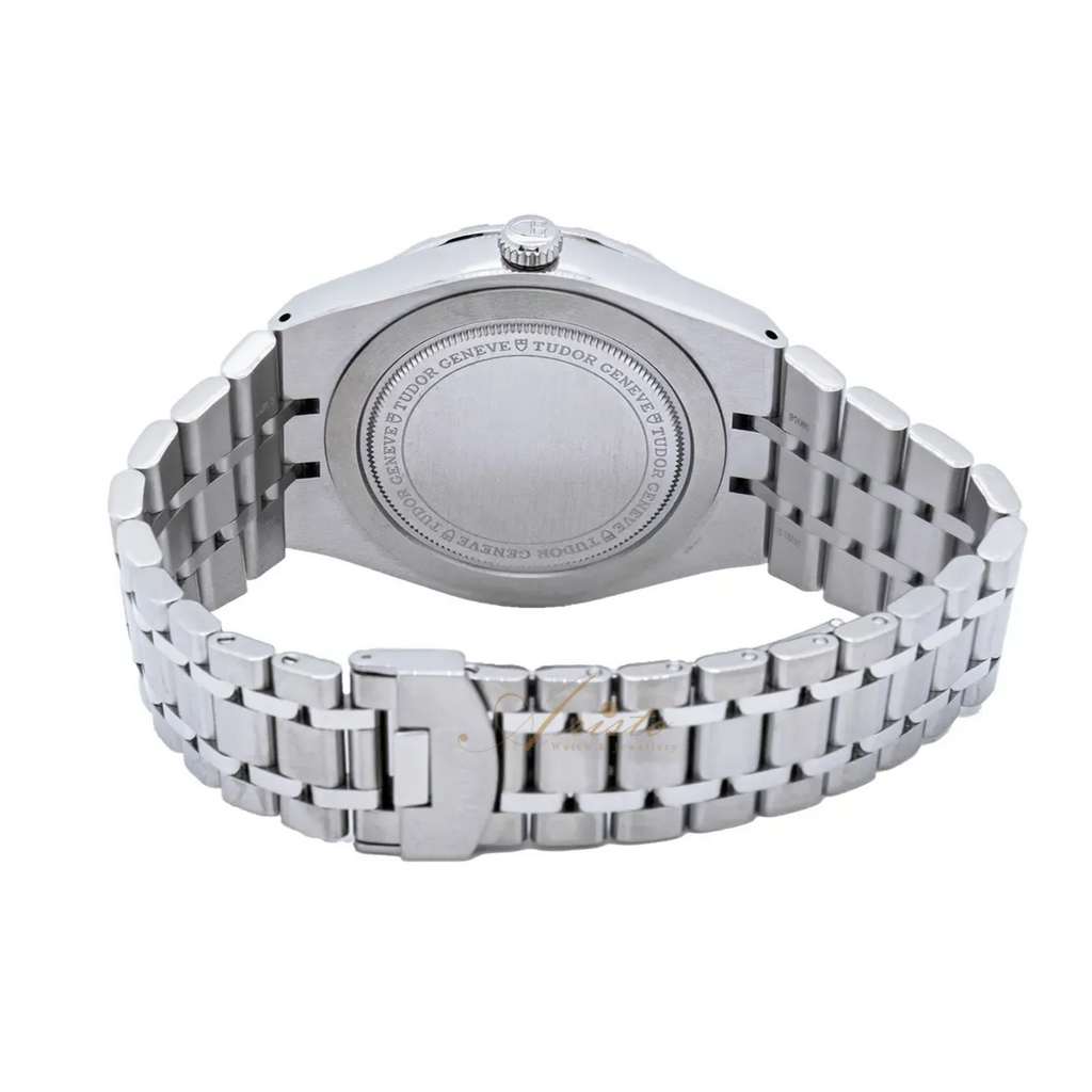 Tudor Royal Automatic Diamonds Black Dial Silver Steel Strap Watch for Men - M28600-0004