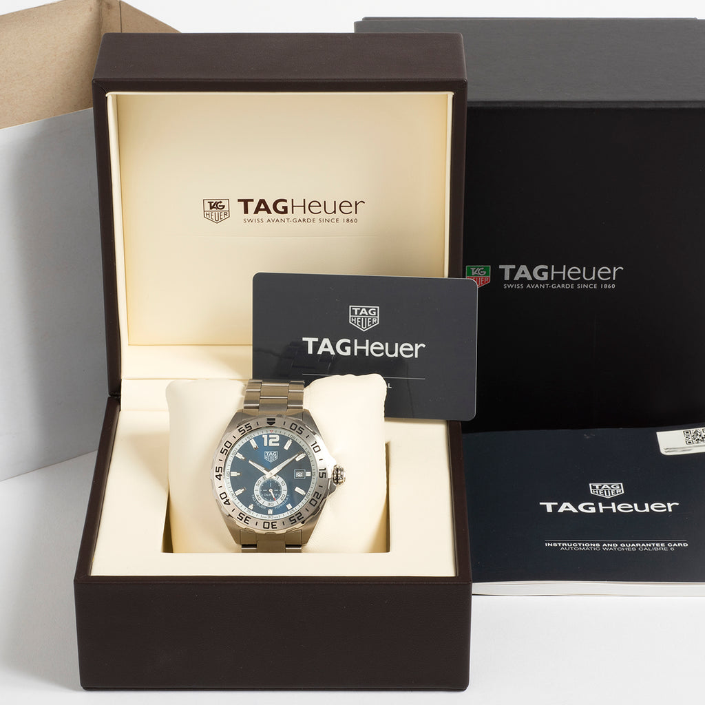 Tag Heuer Formula 1 Calibre 6 Automatic Blue Dial Silver Steel Strap Watch for Men - WAZ2014.BA0842