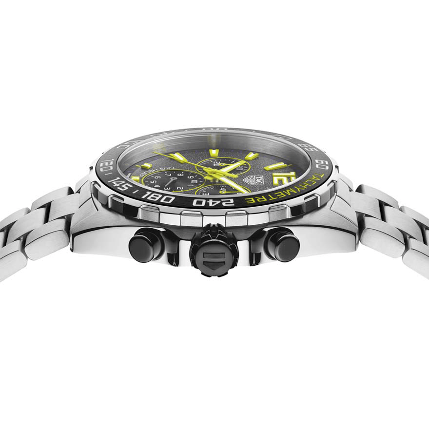 Tag Heuer Formula 1 Chronograph Grey Dial Silver Steel Strap Watch for Men - CAZ101AG.BA0842