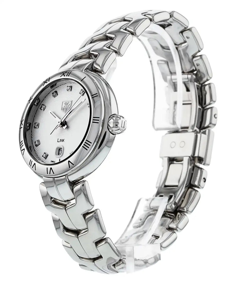 Tag Heuer Link Diamonds Mother of Pearl Dial Silver Steel Strap Watch for Women - WAT1411.BA0954