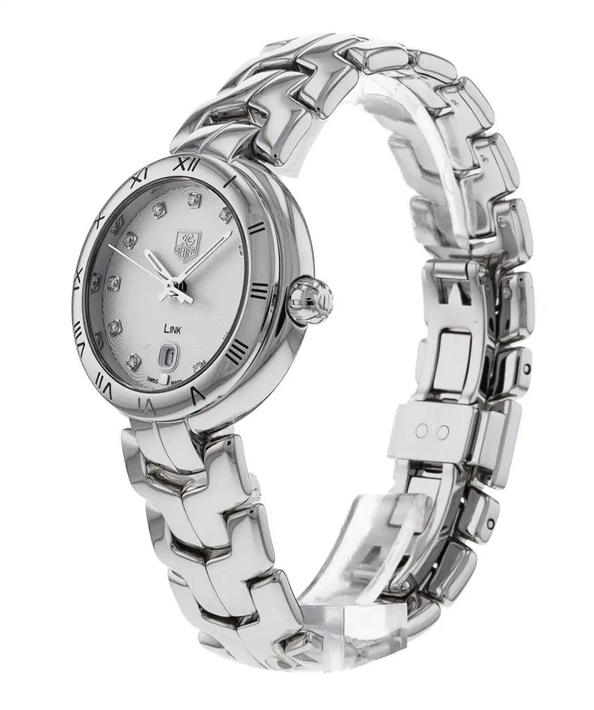 Tag Heuer Link Diamonds Mother of Pearl Dial Silver Steel Strap Watch for Women - WAT1411.BA0954