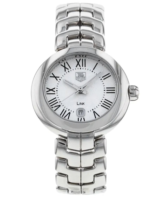 Tag Heuer Link Roman Numeral Silver Dial Silver Steel Strap Watch for Women - WAT1416.BA0954