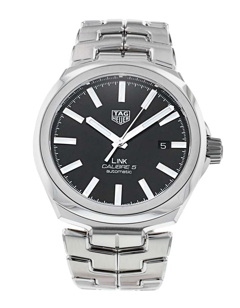 Tag Heuer Link Quartz Black Dial Silver Steel Strap Watch for Women - WBC2110.BA0603