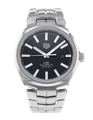 Tag Heuer Link Quartz Black Dial Silver Steel Strap Watch for Women - WBC2110.BA0603