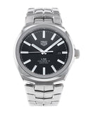 Tag Heuer Link Quartz Black Dial Silver Steel Strap Watch for Women - WBC2110.BA0603