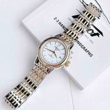 Tissot Carson Automatic Silver Dial Two Tone Steel Strap Watch For Women - T085.207.22.011.00