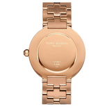 Tory Burch Reva Rose Gold Dial Rose Gold Steel Strap Watch for Women - TBW4028