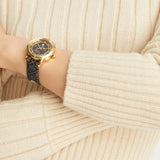 Tory Burch The Miller Chronograph Blue Dial Blue Jacquard Strap Watch for Women - TBW1038