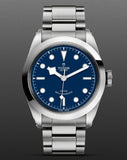 Tudor Black Bay Automatic Blue Dial Silver Steel Strap Watch for Men - M79540-0004