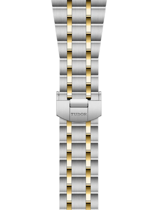 Tudor Royal Diamonds Automatic Grey Dial Two Tone Steel Strap Watch for Men - M28603-0002