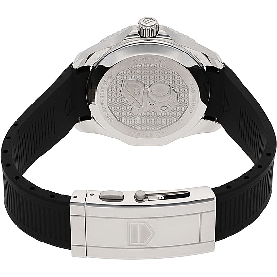 Tag Heuer Aquaracer Professional 300 Automatic Black Dial Black Rubber Strap Watch for Men - WBP201A.FT6197