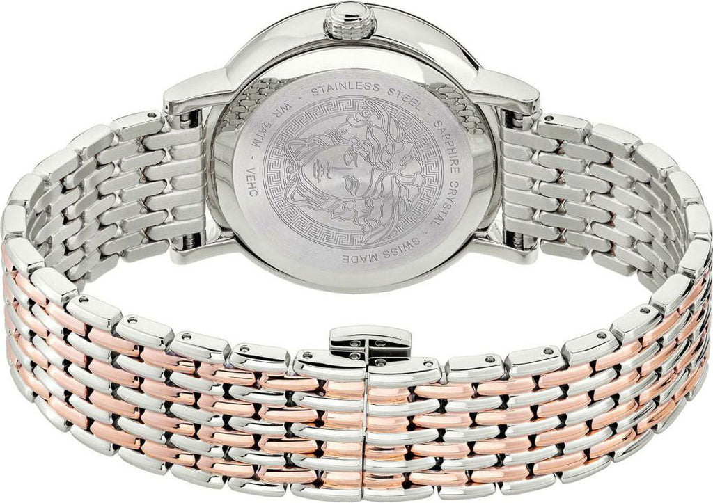 Versace Virtus Quartz White Dial Two Tone Steel Strap Watch for Women - VEHC00519