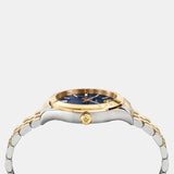 Versace Hellenyium Quartz Blue Dial Two Tone Steel Strap Watch for Men - VEVK00520