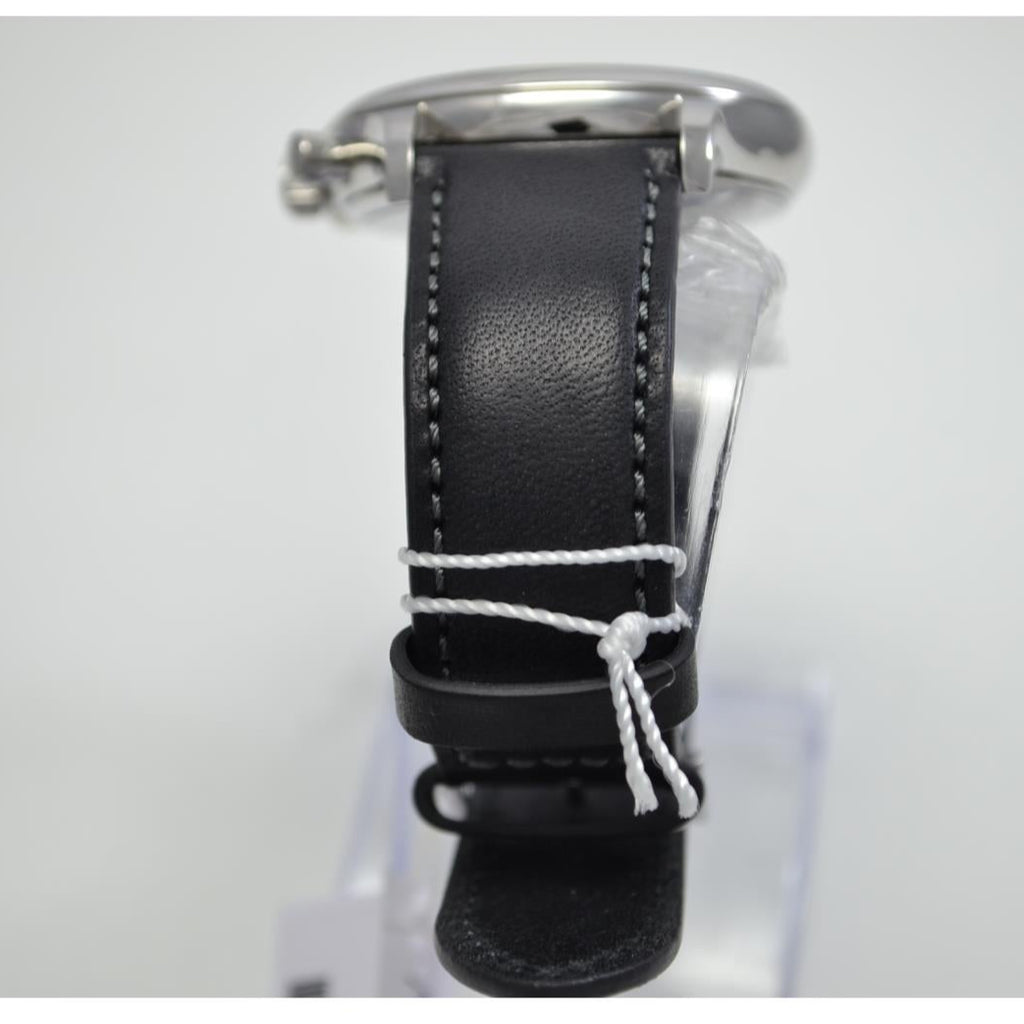 Movado Heritage Chronograph Black Dial Black Leather Strap Watch for Men - 3650005