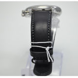 Movado Heritage Chronograph Black Dial Black Leather Strap Watch for Men - 3650005