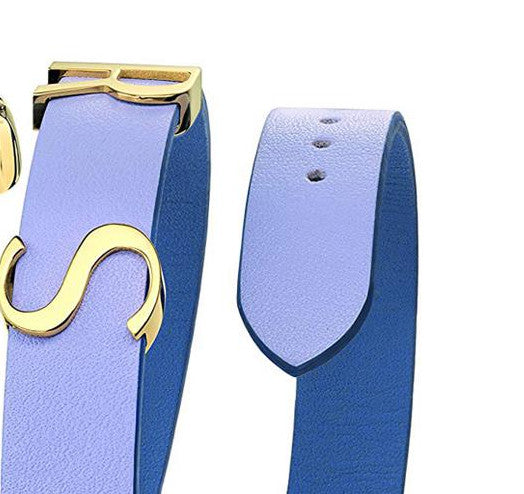 Versace V-Flare Silver Dial Purple Leather Strap Watch for Women - VEBN00318