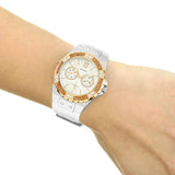 Guess Limelight White Dial White Rubber Strap Watch for Women - W1053L2