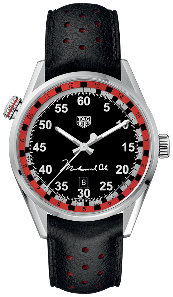 Tag Heuer Carrera Muhammad Ali Black Dial Watch for Men - WAR2A11.FC6337