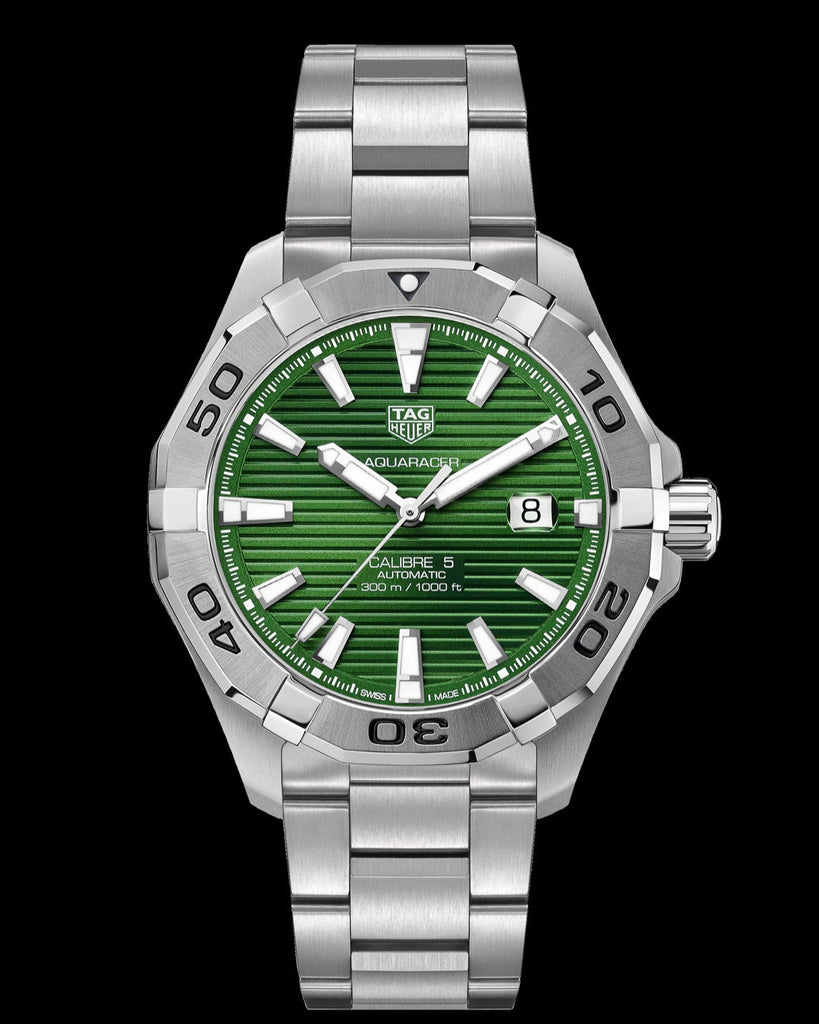 Tag Heuer Aquaracer Green Dial Watch for Men - WAY2015.BA0927