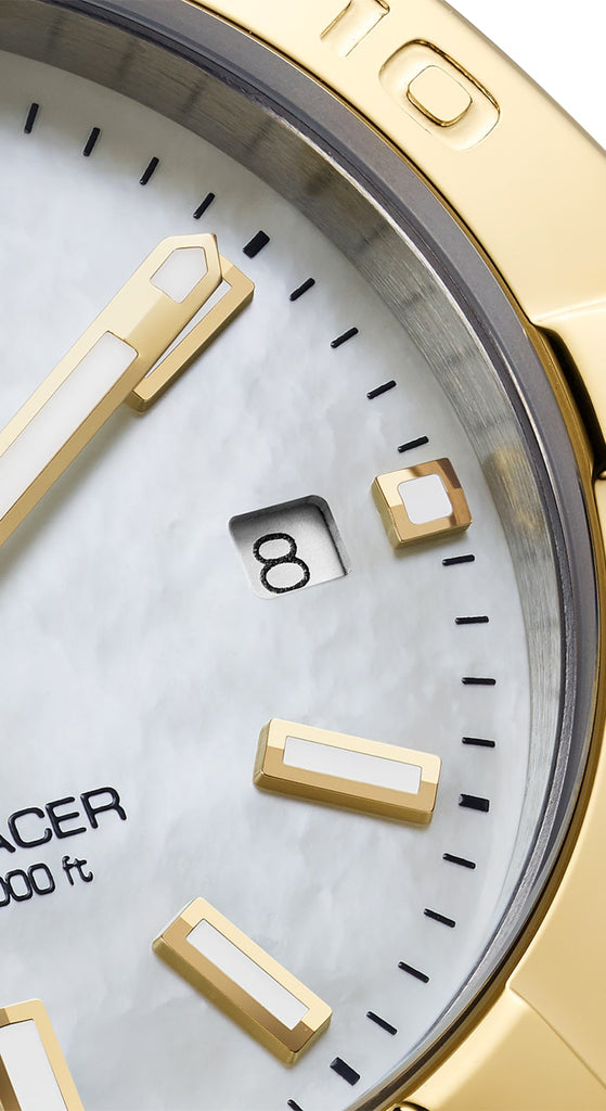 Tag Heuer Aquaracer Mother of Pearl Dial Two Tone Steel Strap Watch for Men - WBD1420.BB0321