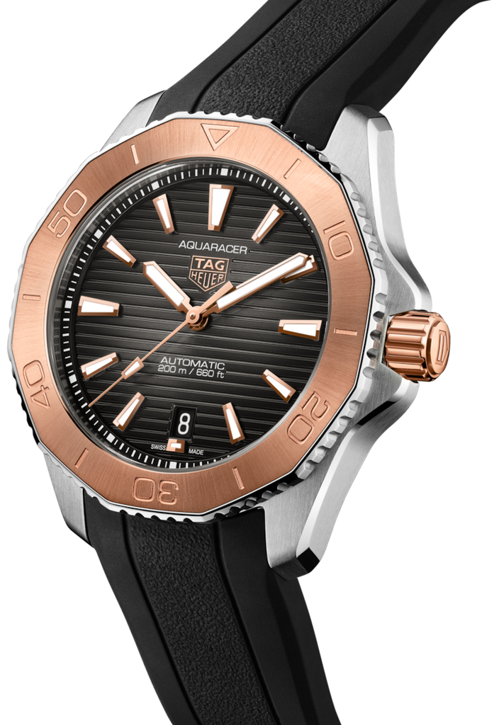 Tag Heuer Aquaracer Professional 200 Automatic Black Dial Black Rubber Strap Watch for Men - WBP2151.FT6199