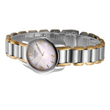 Tissot T Wave Mother of Pearl Dial Two Tone Steel Strap Watch for Women - T023.210.22.117.00
