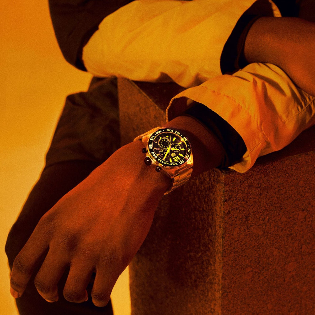 Tag Heuer Formula 1 Chronograph Grey Dial Silver Steel Strap Watch for Men - CAZ101AG.BA0842