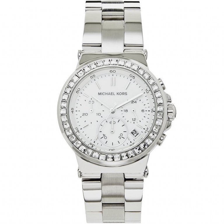 Michael Kors Dylan Silver Dial Silver Steel Strap Watch for Women - MK5585