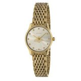 Gucci G Timeless Mother of Pearl Dial Gold Steel Strap Watch For Women - YA1265021