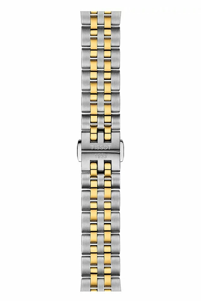 Tissot Ballade Powermatic 80 Mother of Pearl Silver Dial Two Tone Steel Strap Watch For Women - T108.208.22.117.00
