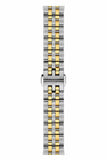 Tissot Ballade Powermatic 80 Mother of Pearl Silver Dial Two Tone Steel Strap Watch For Women - T108.208.22.117.00
