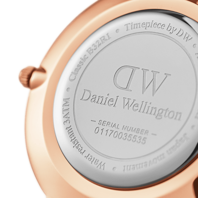 Daniel Wellington Classic Petite Dover White Dial White Nylon Strap Watch For Women - DW00100313