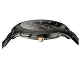 Versace Univers Quartz Black Dial Black Steel Strap Watch for Men - VEBK00618