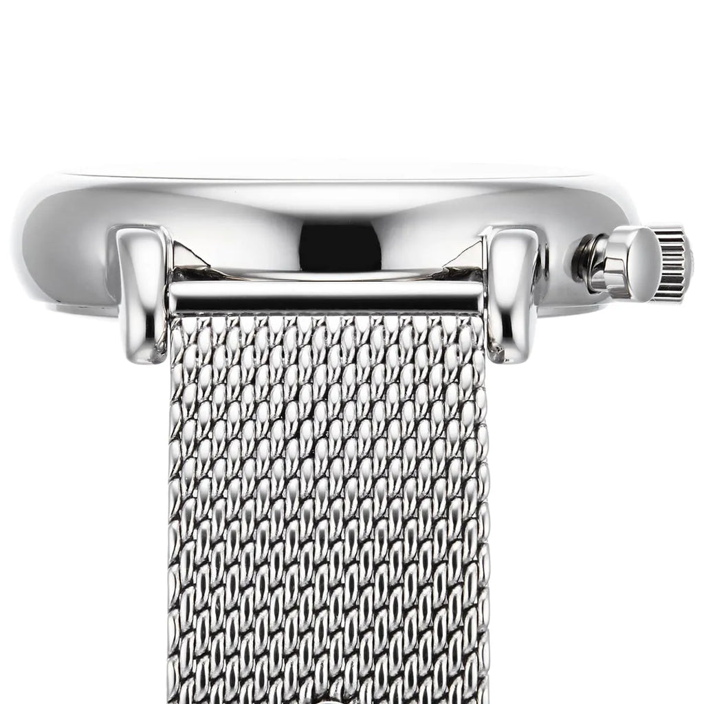 Emporio Armani Luigi Chronograph Quartz Black Dial Silver Mesh Bracelet Watch For Men - AR11429