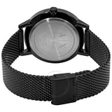 Armani Exchange Cayde Chronograph Black Dial Black Mesh Strap Watch For Men - AX2716
