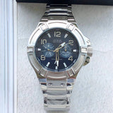 Guess Rigor Quartz Black Dial Silver Steel Strap Watch For Men - W0218G2