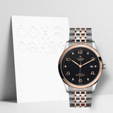 Tudor 1926 Automatic Diamonds Black Dial Two Tone Steel Strap Watch for Men - M91651-0004