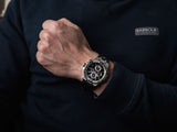 Maurice Lacroix Aikon Chronograph Black Dial Black Leather Strap Watch for Men - AI1018-SS001-330-1