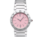 Bvlgari Bvlgari Bvlgari Quartz Pink Dial Silver Steel Strap Watch for Women - BVLGARI103711