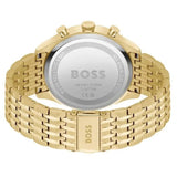 Hugo Boss Gregor Chronograph Grey Dial Gold Steel Strap Watch For Men - 1514051