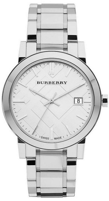 Burberry The City Silver Dial Silver Steel Strap Watch for Women - BU9