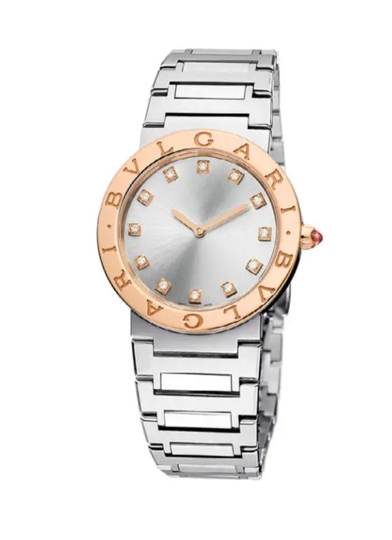 Bvlgari Bvlgari Bvlgari Lady Diamonds Silver Dial Silver Steel Strap Watch for Women - BVLGARI103577