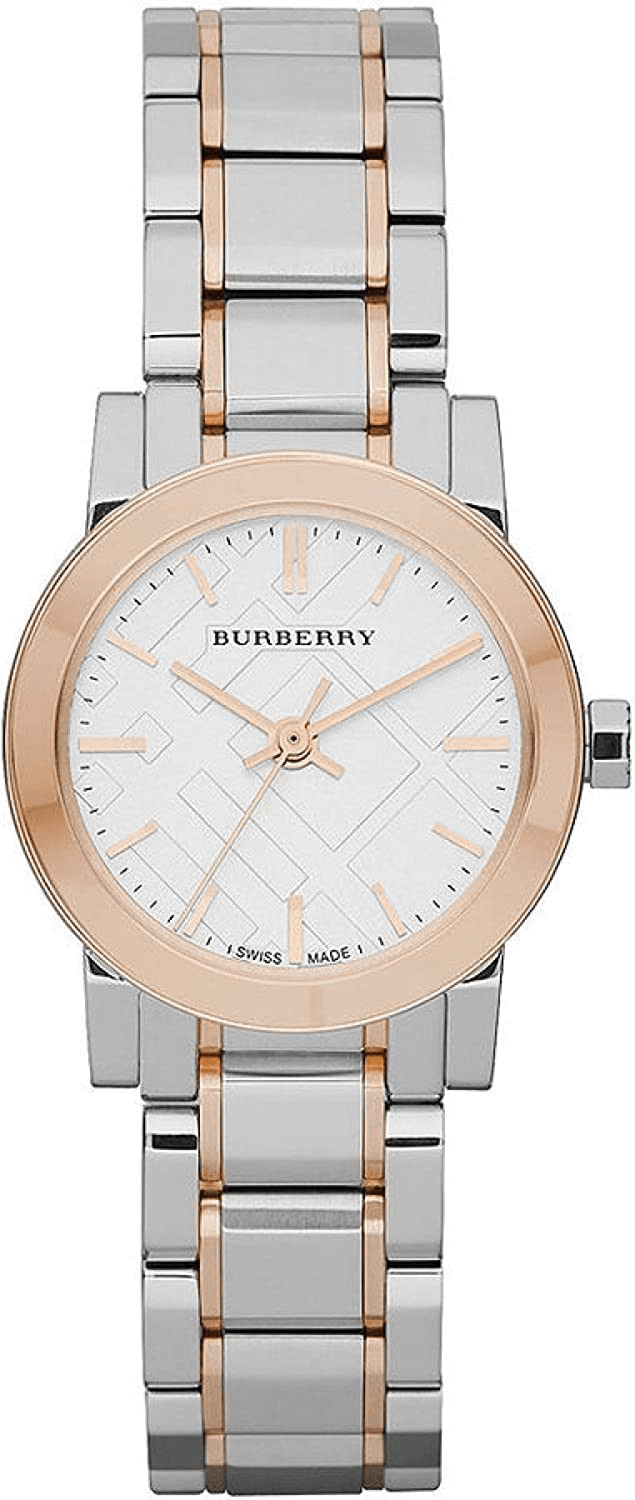 Burberry Two-Tone Sapphire Ladies Stainless Steel Watch - Silver & Rose Gold Burberry Women main image 2
