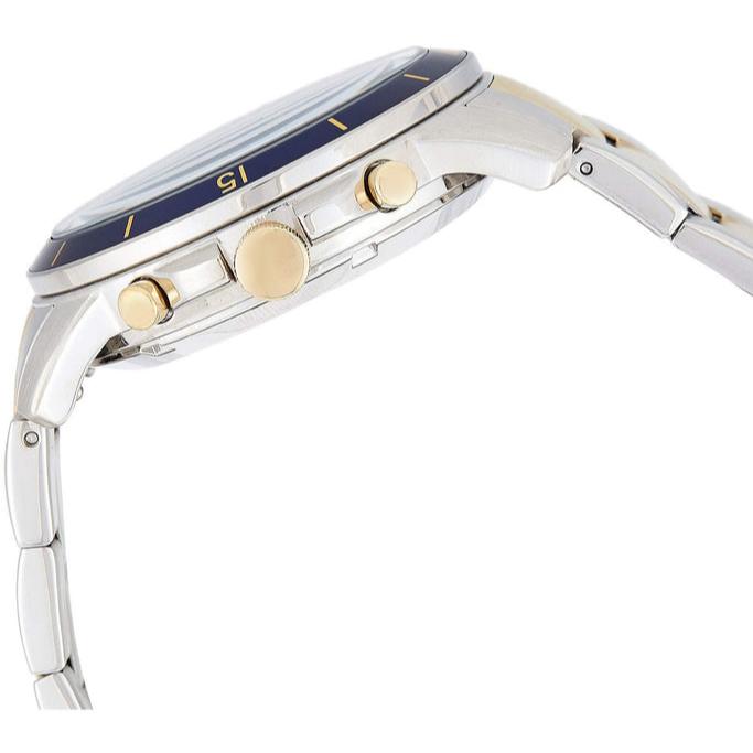 Fossil Grant Sport Automatic Skeleton Blue Dial Two Tone Steel Strap Watch for Men - ME3141