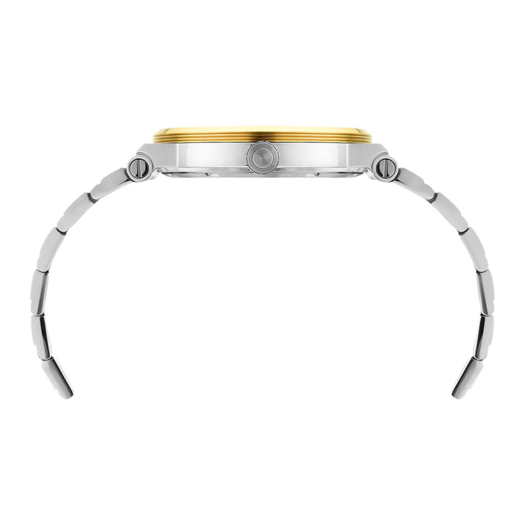 Versace Hellenyium Green Dial Two Tone Steel Strap Watch for Women - VEVH00620