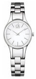 Calvin Klein Simplicity White Dial Silver Steel Strap Watch for Women - K4323126