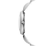 Calvin Klein Wavy Silver Dial Silver Steel Strap Watch for Women - K9U23146